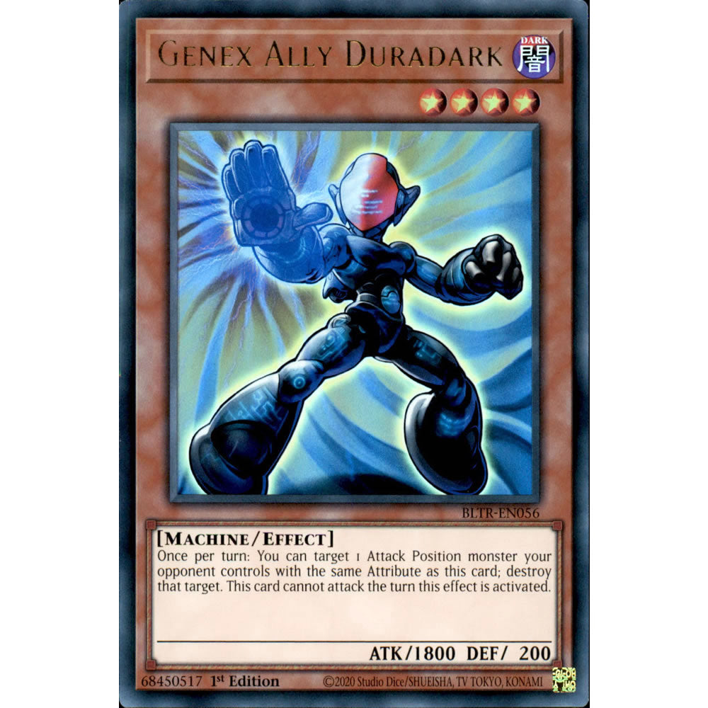 Genex Ally Duradark BLTR-EN056 Yu-Gi-Oh! Card from the Battles of Legend: Terminal Revenge Set