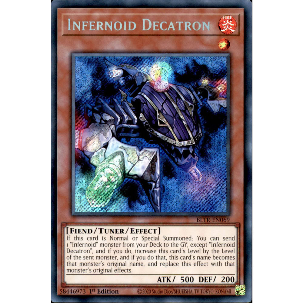 Infernoid Decatron BLTR-EN069 Yu-Gi-Oh! Card from the Battles of Legend: Terminal Revenge Set