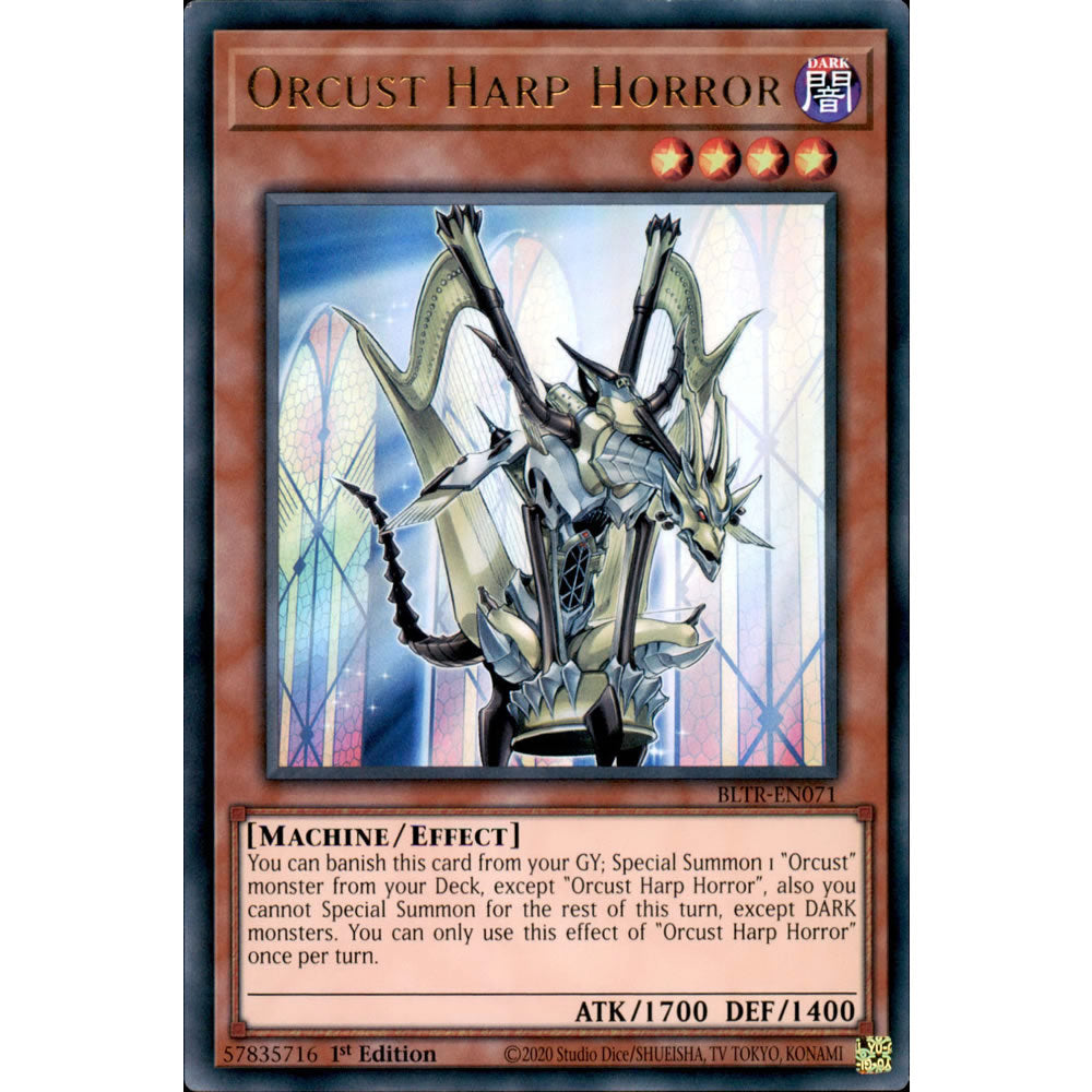 Orcust Harp Horror BLTR-EN071 Yu-Gi-Oh! Card from the Battles of Legend: Terminal Revenge Set