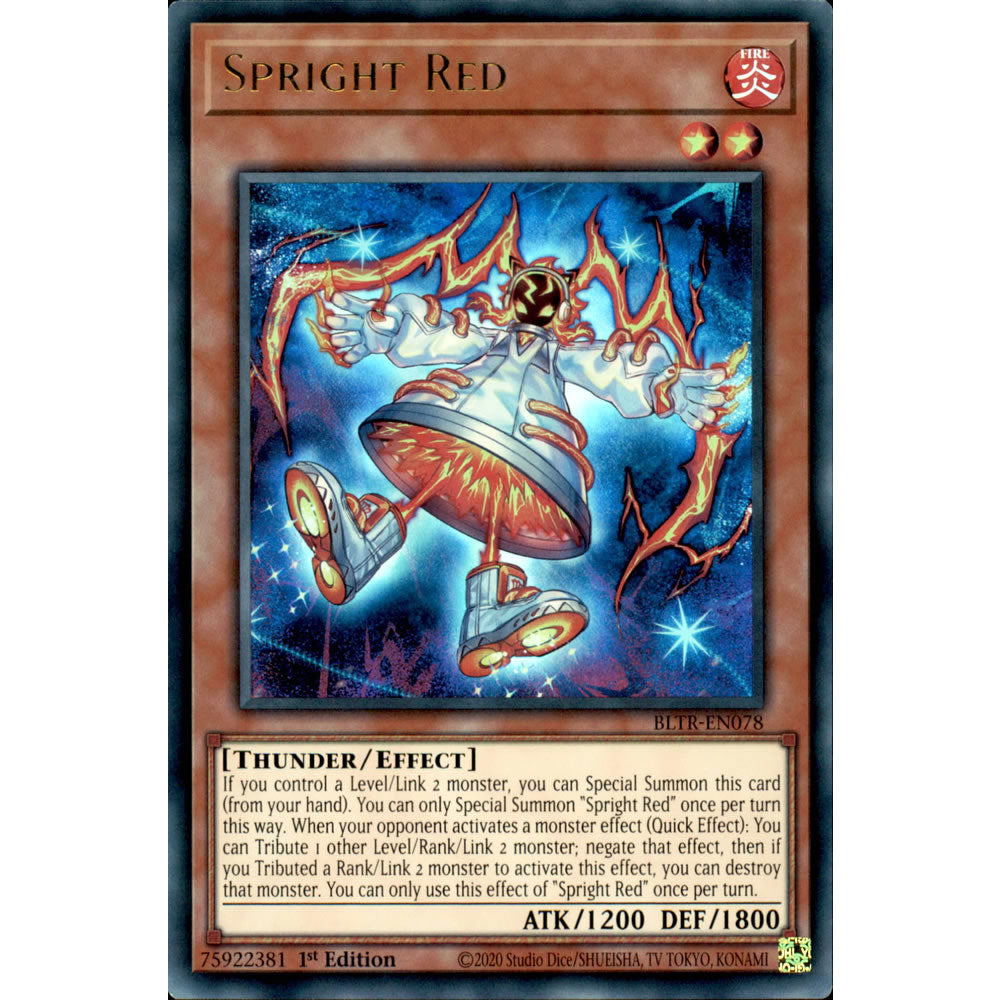 Spright Red BLTR-EN078 Yu-Gi-Oh! Card from the Battles of Legend: Terminal Revenge Set