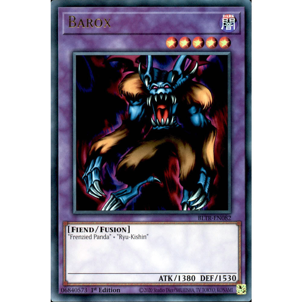 Barox BLTR-EN082 Yu-Gi-Oh! Card from the Battles of Legend: Terminal Revenge Set