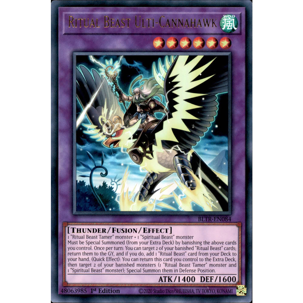 Ritual Beast Ulti-Cannahawk BLTR-EN084 Yu-Gi-Oh! Card from the Battles of Legend: Terminal Revenge Set