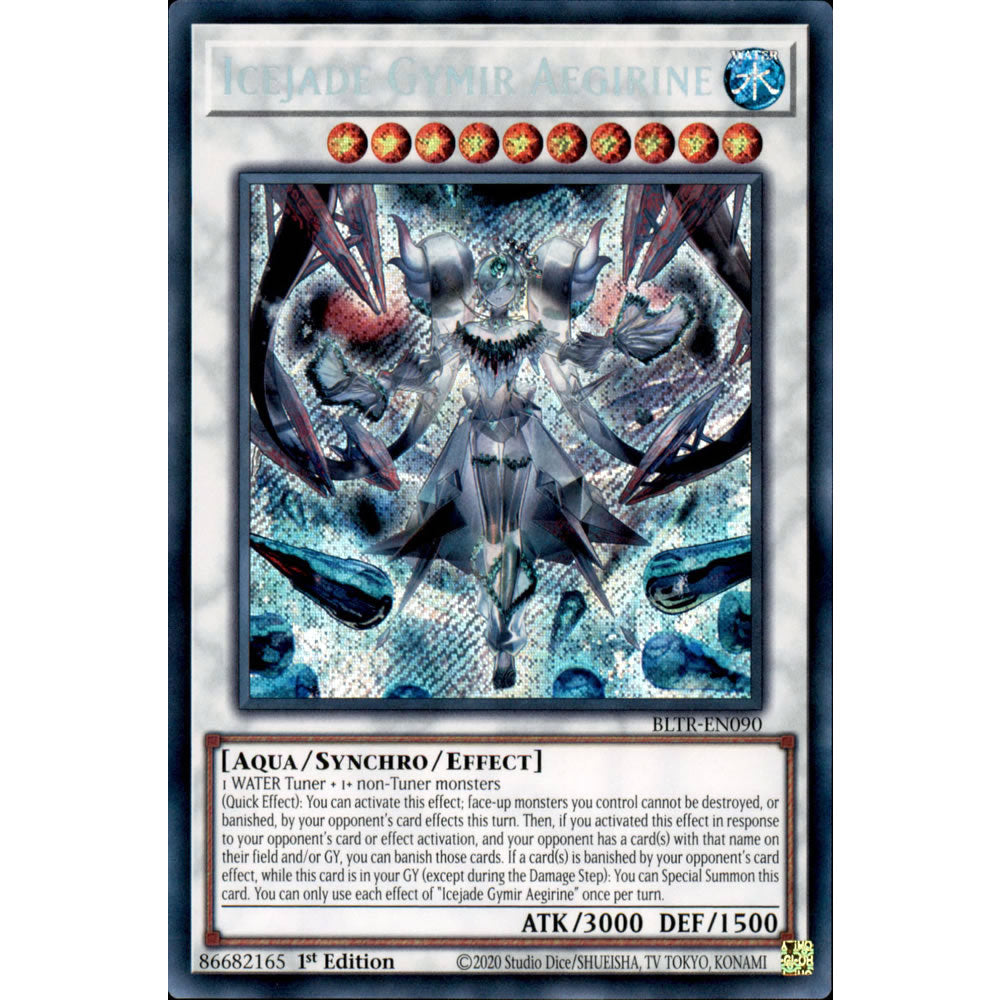 Icejade Gymir Aegirine BLTR-EN090 Yu-Gi-Oh! Card from the Battles of Legend: Terminal Revenge Set