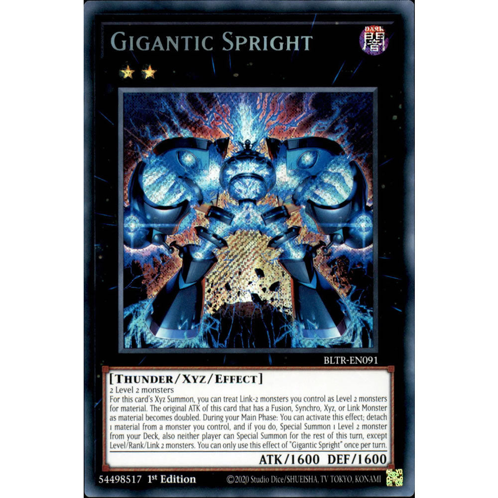 Gigantic Spright BLTR-EN091 Yu-Gi-Oh! Card from the Battles of Legend: Terminal Revenge Set