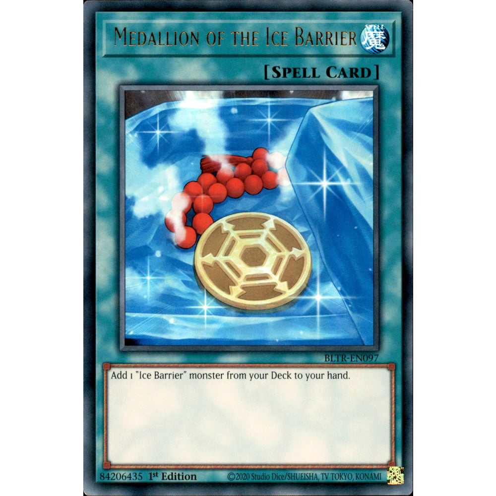 Medallion of the Ice Barrier BLTR-EN097 Yu-Gi-Oh! Card from the Battles of Legend: Terminal Revenge Set