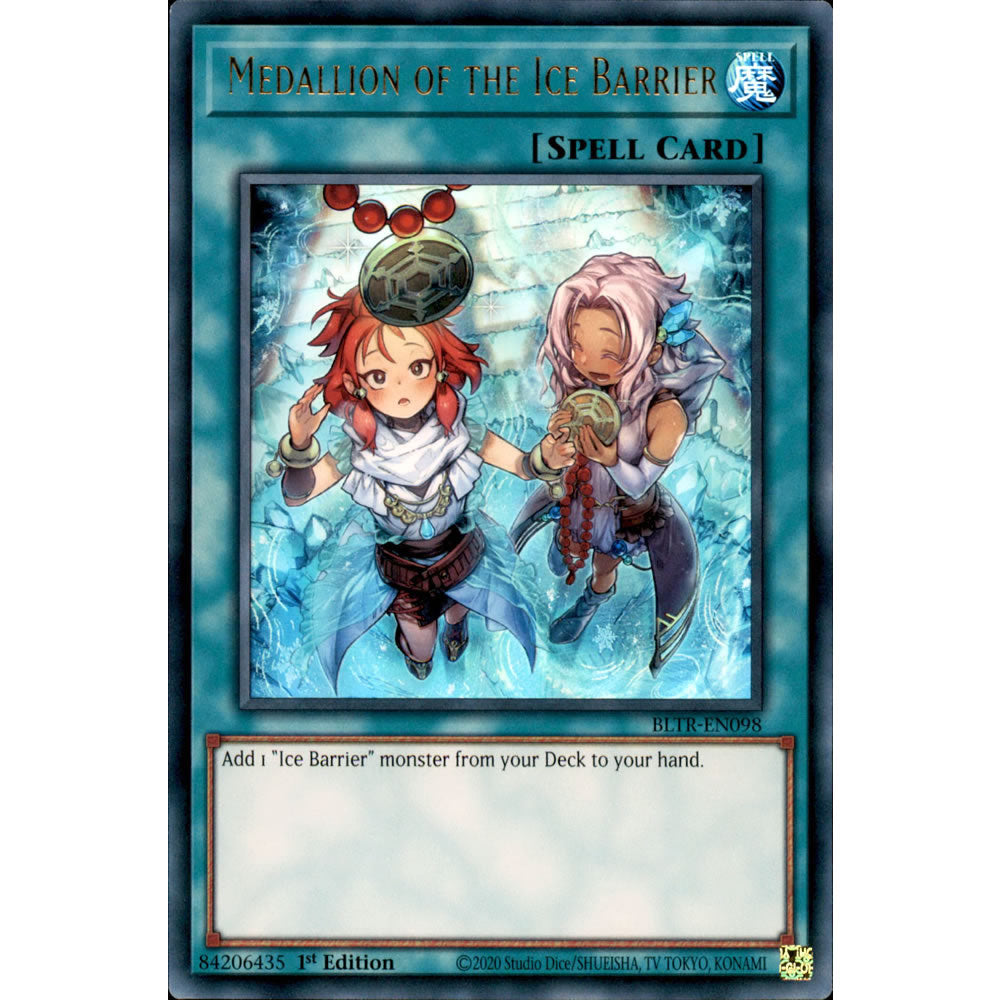 Medallion of the Ice Barrier (alternate art) BLTR-EN098 Yu-Gi-Oh! Card from the Battles of Legend: Terminal Revenge Set