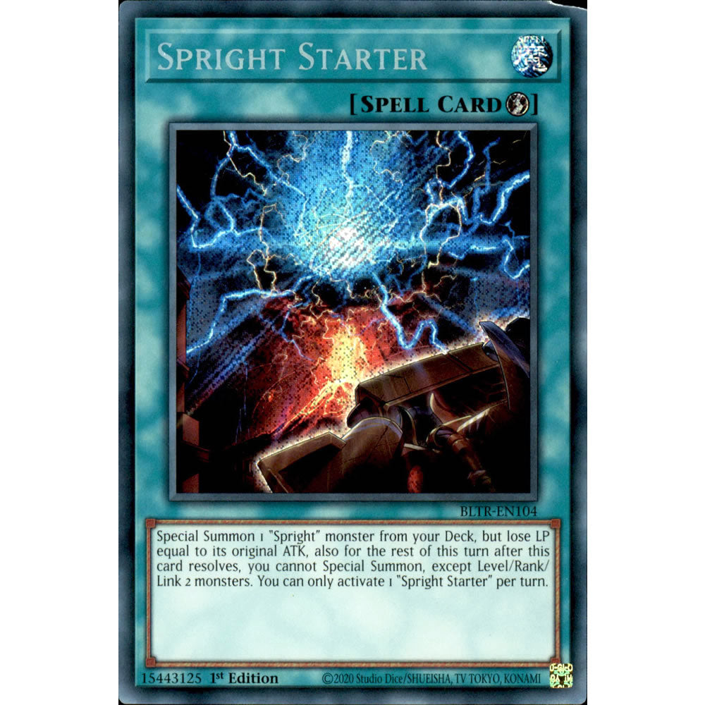 Spright Starter BLTR-EN104 Yu-Gi-Oh! Card from the Battles of Legend: Terminal Revenge Set