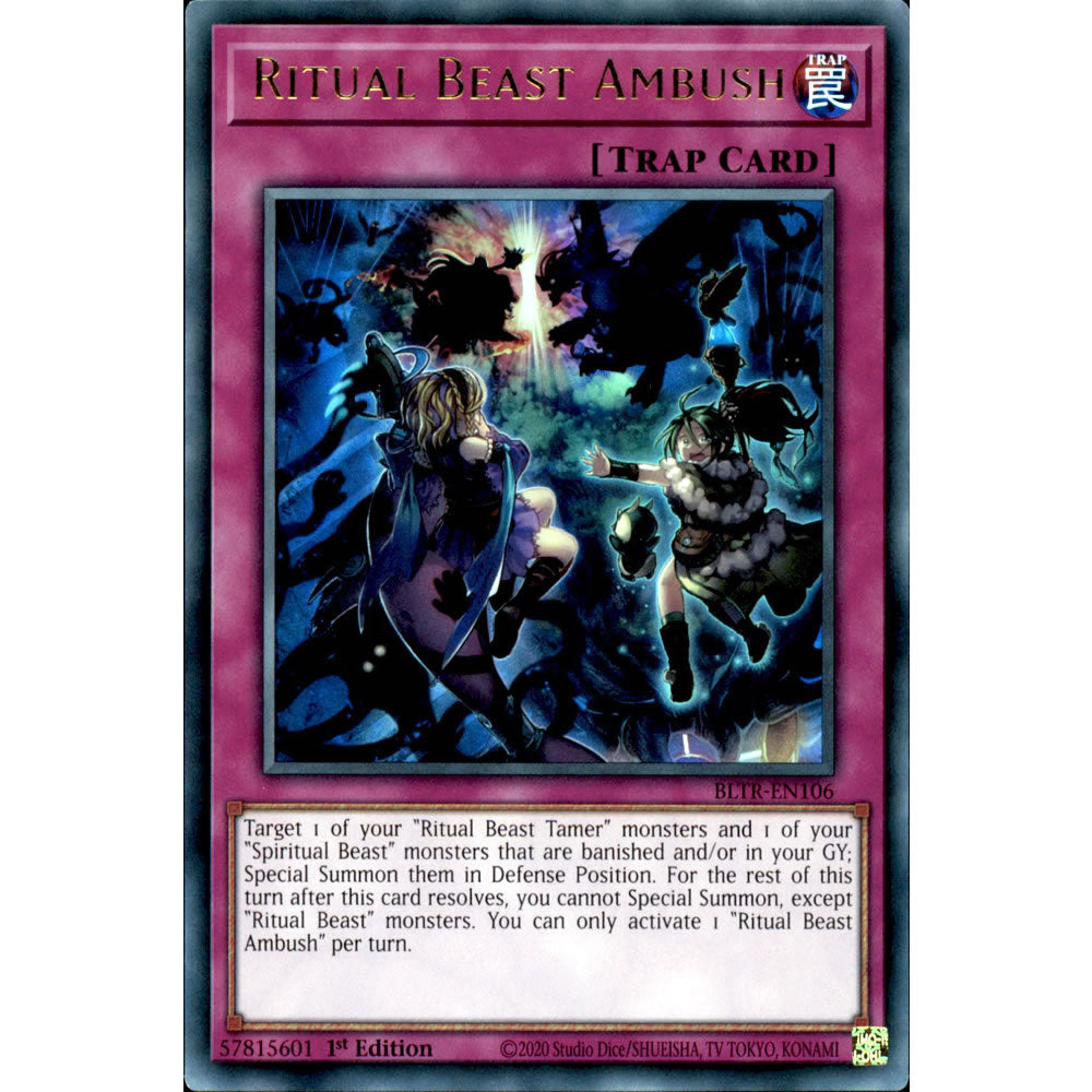 Ritual Beast Ambush BLTR-EN106 Yu-Gi-Oh! Card from the Battles of Legend: Terminal Revenge Set