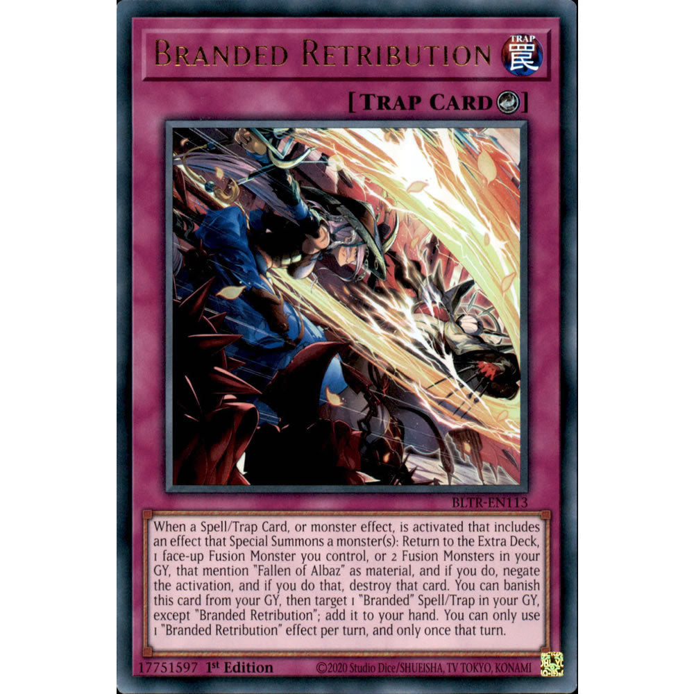 Branded Retribution BLTR-EN113 Yu-Gi-Oh! Card from the Battles of Legend: Terminal Revenge Set