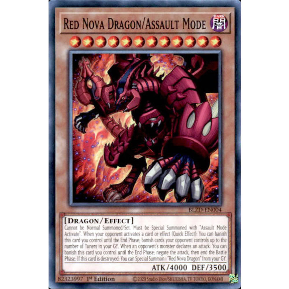 Red Nova Dragon/Assault Mode BLZD-EN004 Yu-Gi-Oh! Card