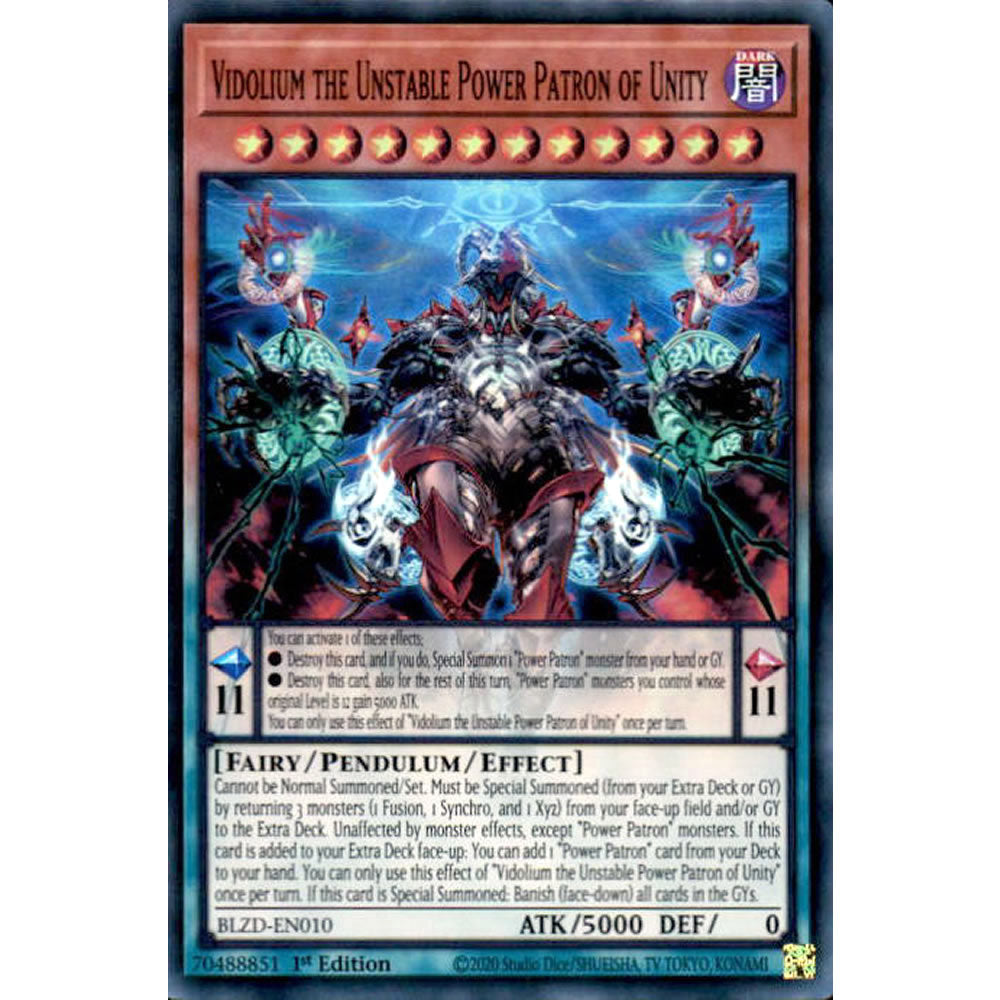 Vidolium the Unstable Power Patron of Unity BLZD-EN010