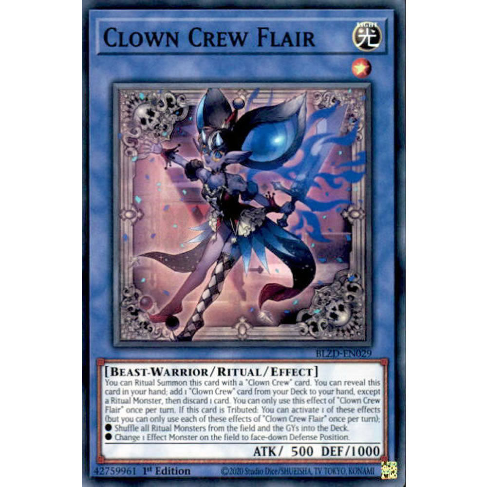 Clown Crew Flair BLZD-EN029 Yu-Gi-Oh! Card from the Blazing Dominion Set