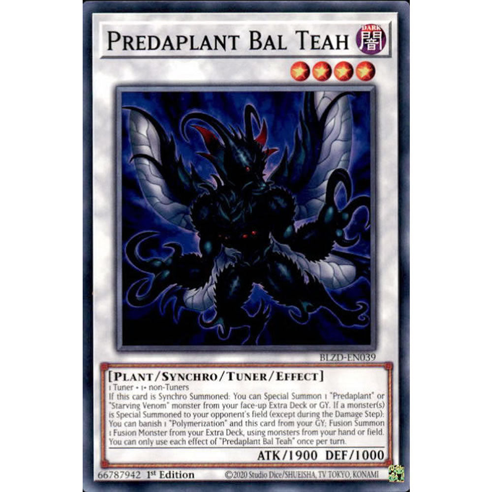Predaplant Bal Teah BLZD-EN039 Yu-Gi-Oh! Card from the Blazing Dominion Set