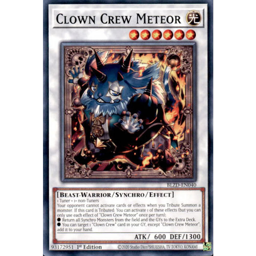 Clown Crew Meteor BLZD-EN040 Yu-Gi-Oh! Card from the Blazing Dominion Set