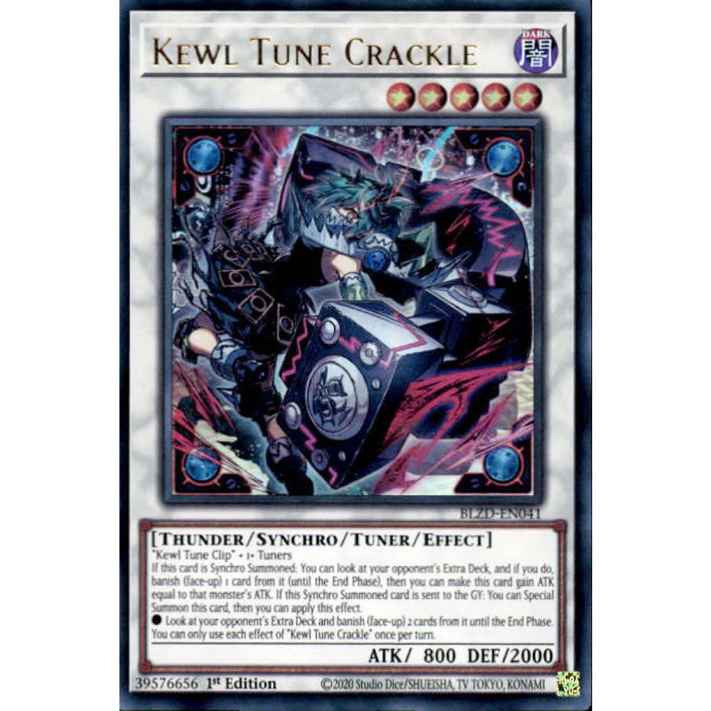 Kewl Tune Crackle BLZD-EN041 Yu-Gi-Oh! Card from the Blazing Dominion Set