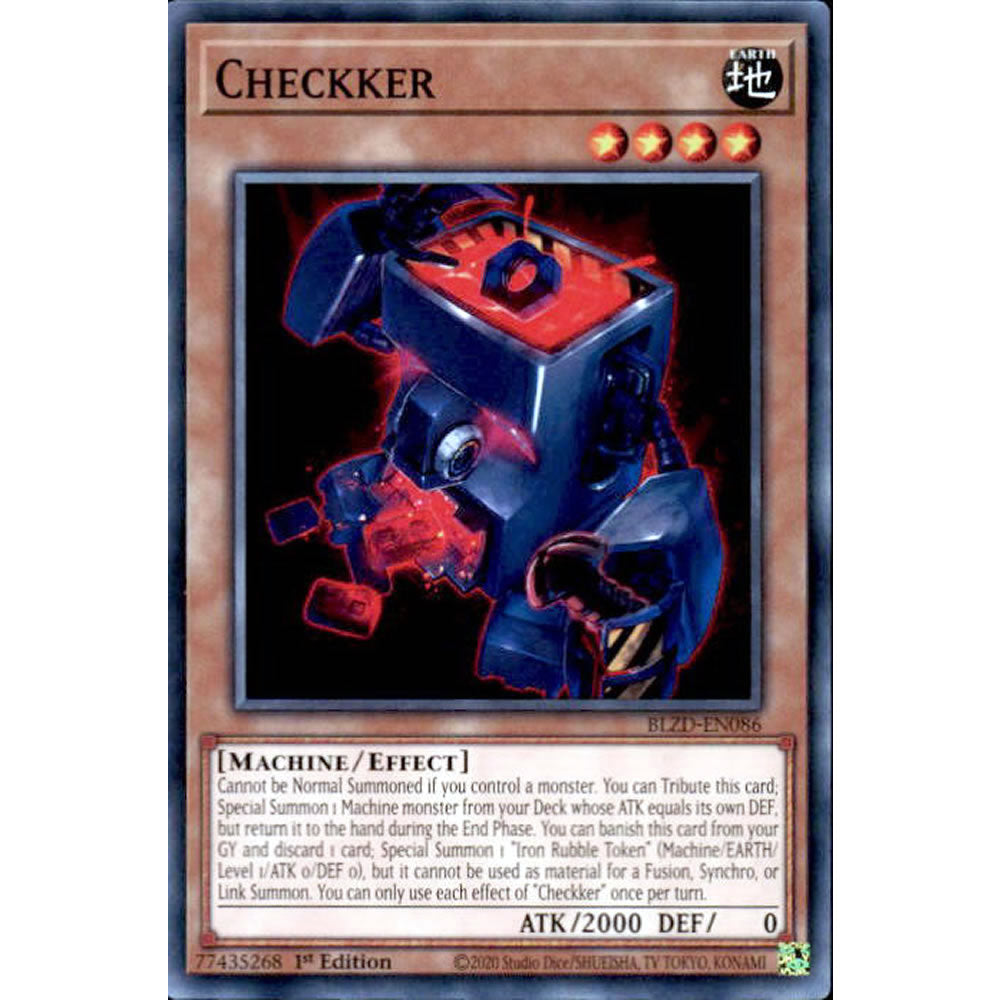 Checkker BLZD-EN086 Yu-Gi-Oh! Card from the Blazing Dominion Set