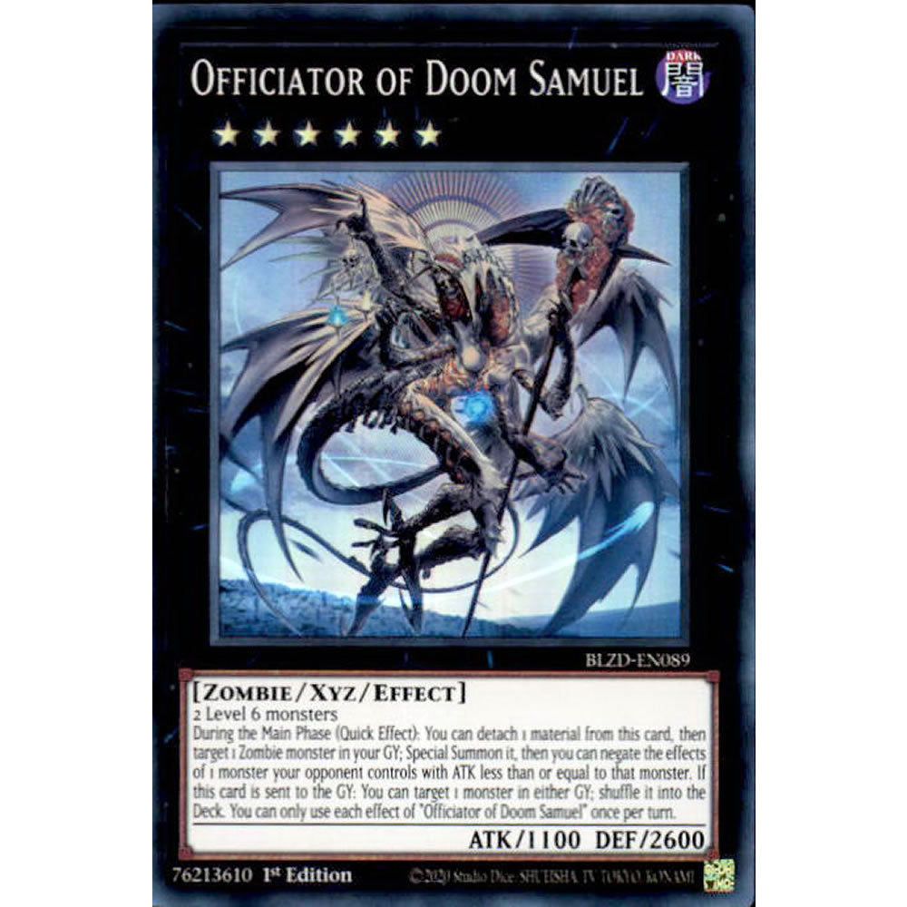 Officiator of Doom Samuel BLZD-EN089 Yu-Gi-Oh! Card from the Blazing Dominion Set