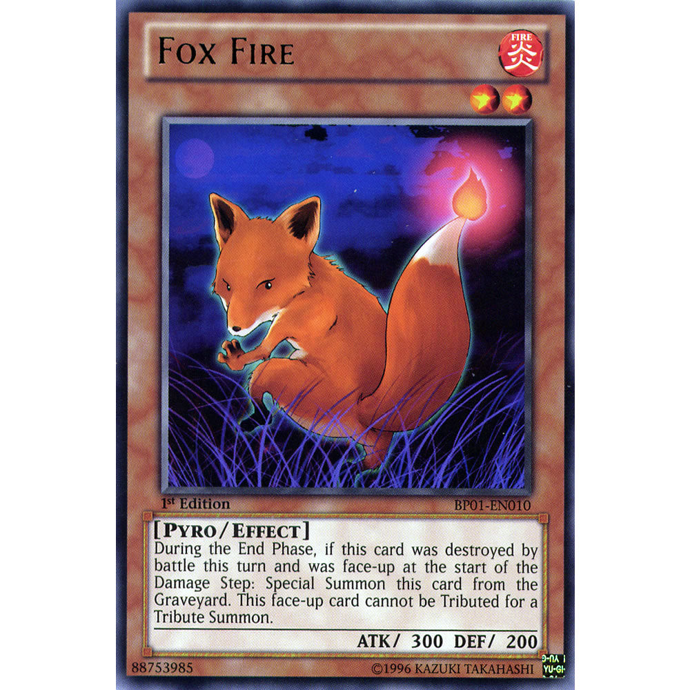 Fox Fire BP01-EN010 Yu-Gi-Oh! Card - Deckboosters Fox Fire BP01-EN010 Yu-Gi-Oh! Card - Deckboosters