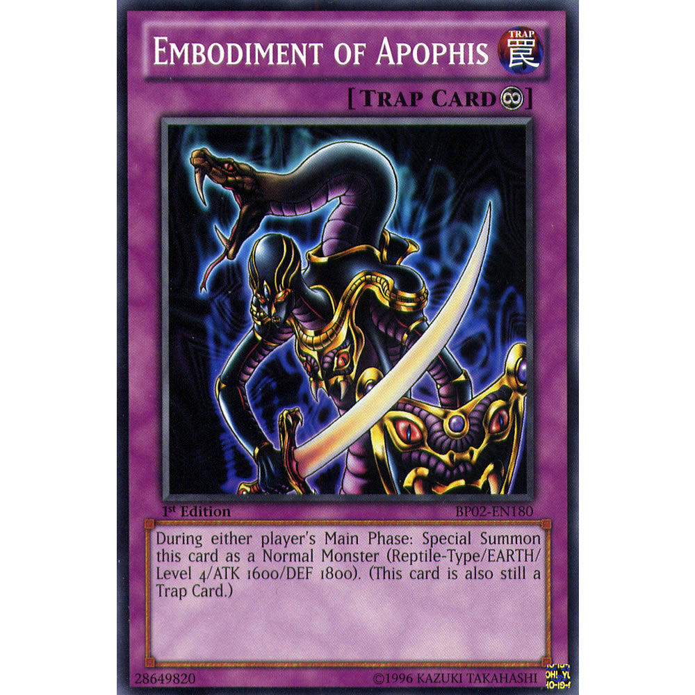 Embodiment of Apophis BP02-EN180 Yu-Gi-Oh! Card from the Battle Pack 2: War of the Giants Set