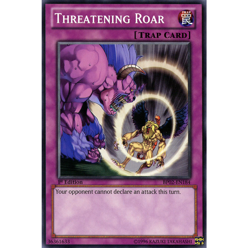 Threatening Roar BP02-EN184 Yu-Gi-Oh! Card from the Battle Pack 2: War of the Giants Set