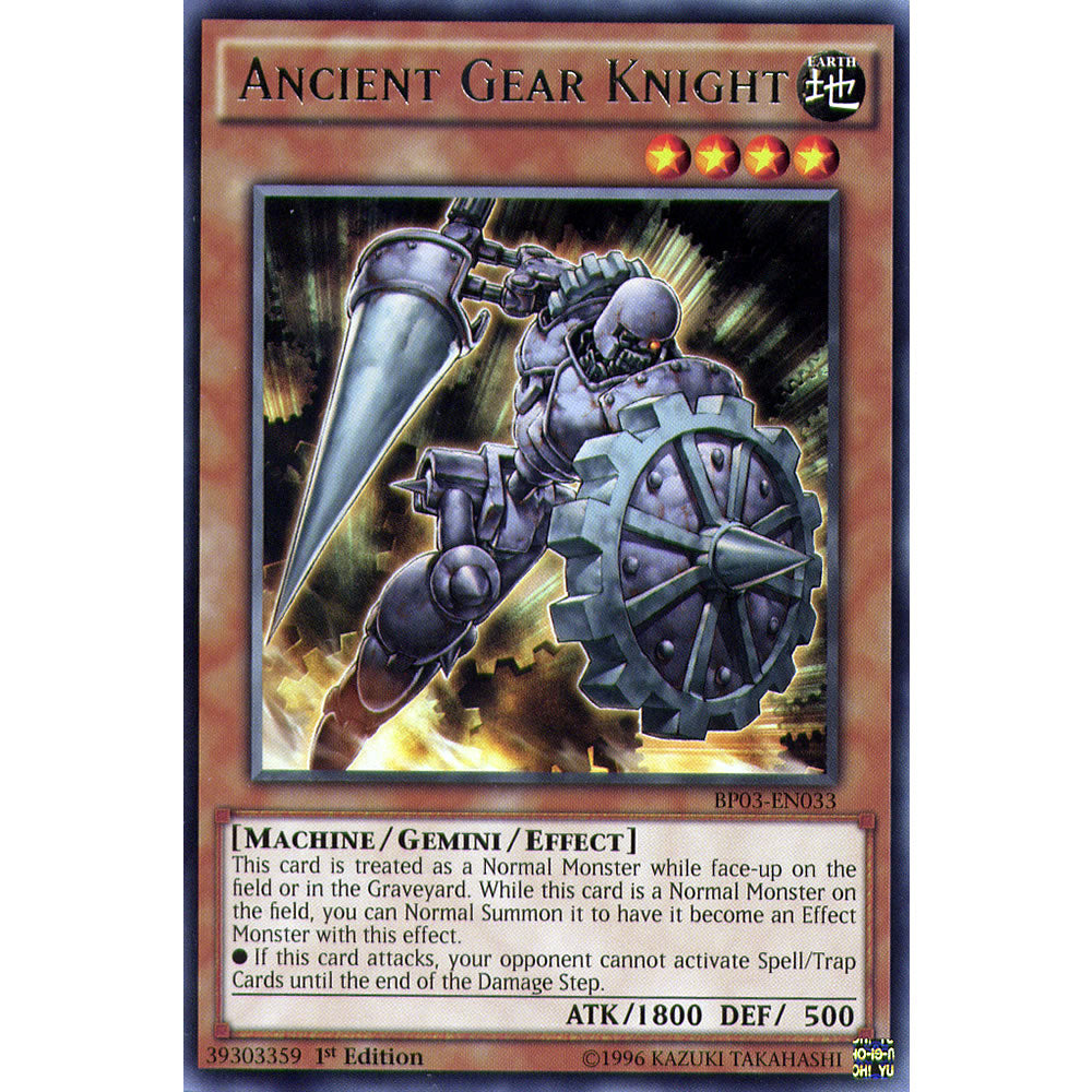 Ancient Gear Knight BP03-EN033 Yu-Gi-Oh! Card from the Battle Pack 3: Monster League Set