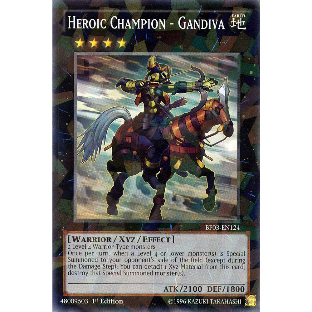Heroic Champion-Gandiva BP03-EN124 Yu-Gi-Oh! Card from the Battle Pack 3: Monster League Set