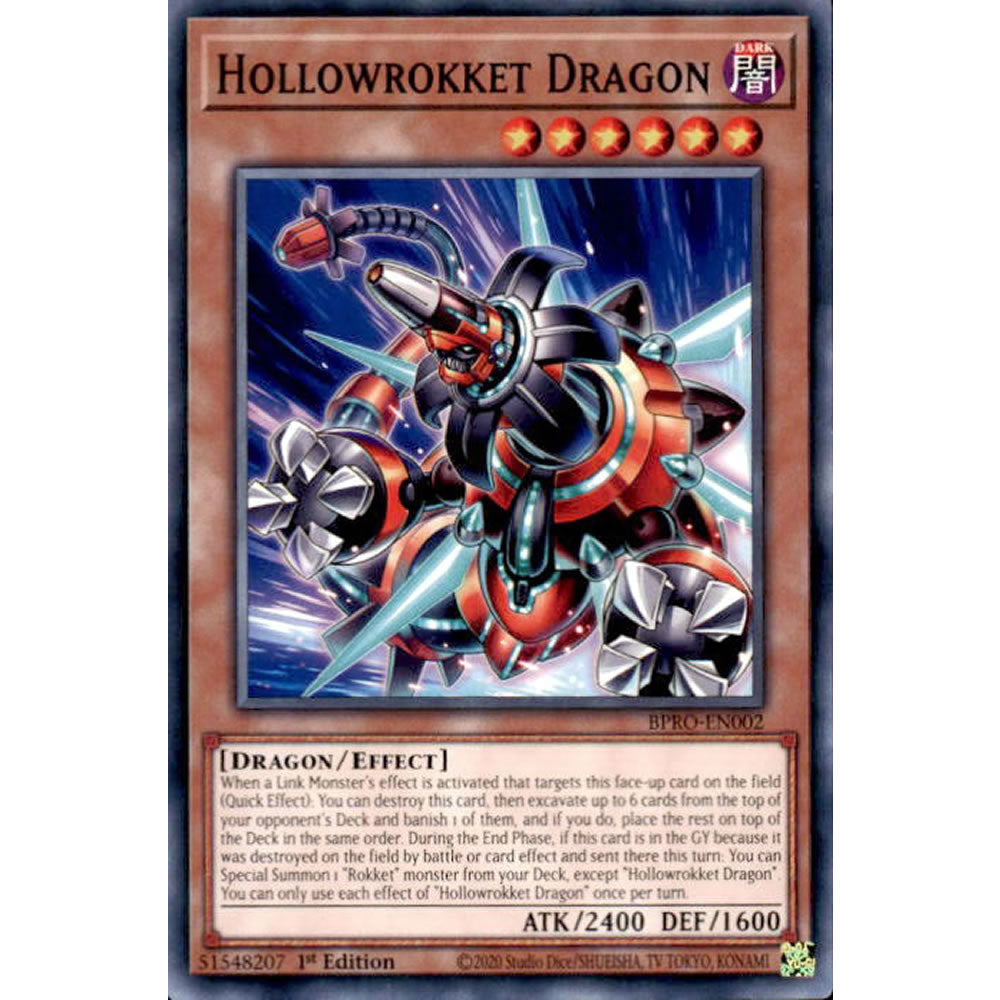 Hollowrokket Dragon BPRO-EN002 Yu-Gi-Oh! Card from the Burst Protocol Set