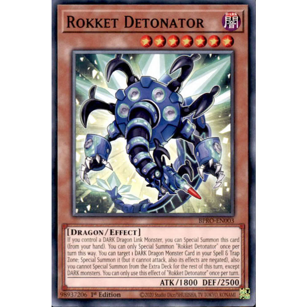 Rokket Detonator BPRO-EN003 Yu-Gi-Oh! Card from the Burst Protocol Set