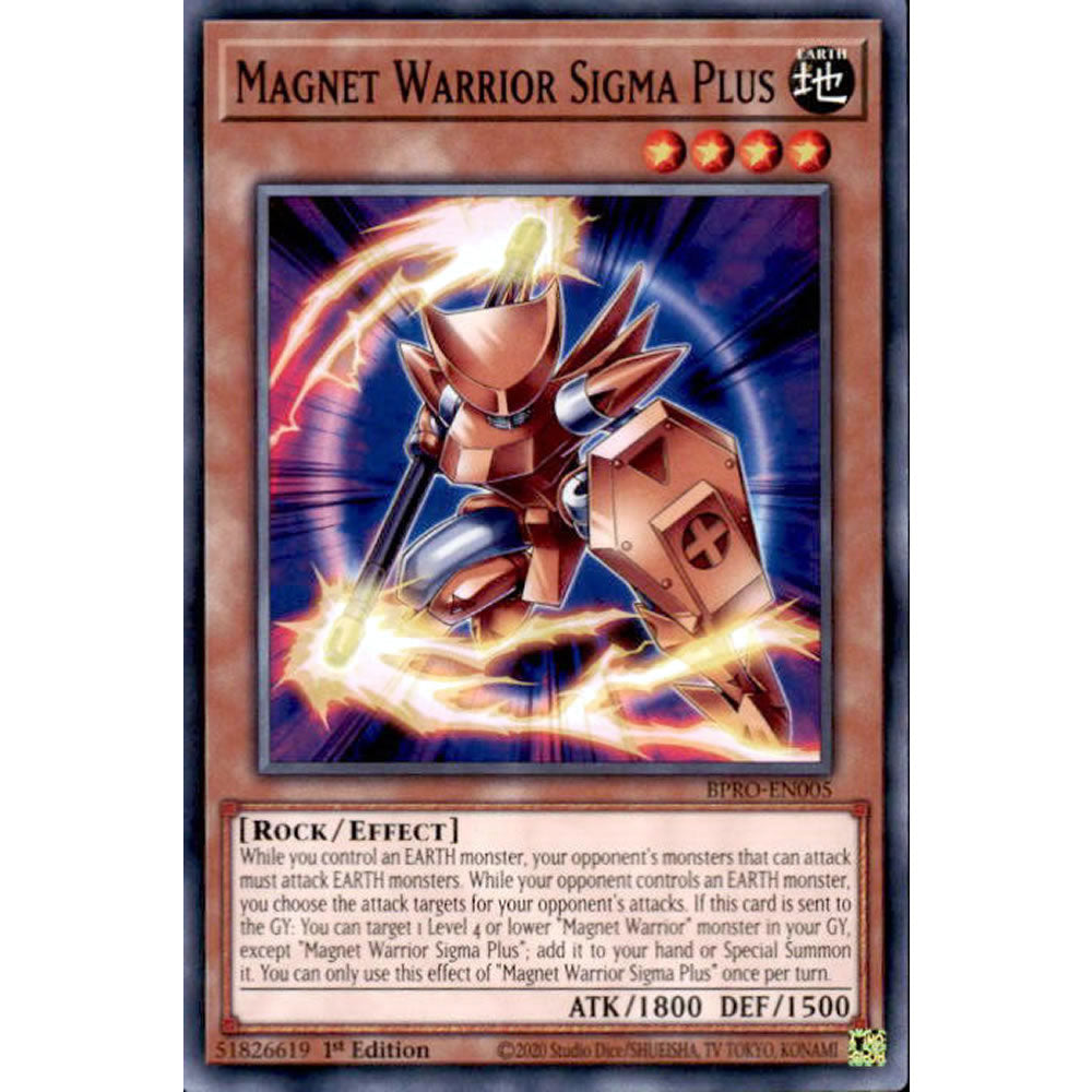 Magnet Warrior Sigma Plus BPRO-EN005 Yu-Gi-Oh! Card from the Burst Protocol Set