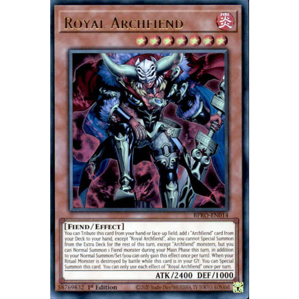 Royal Archfiend BPRO-EN014 Yu-Gi-Oh! Card from the Burst Protocol Set