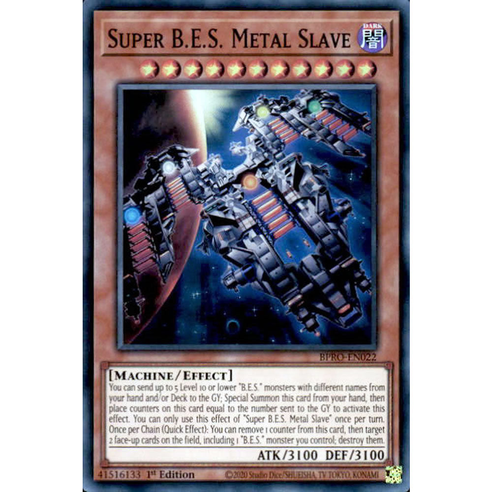 Super B.E.S. Metal Slave BPRO-EN022 Yu-Gi-Oh! Card from the Burst Protocol Set