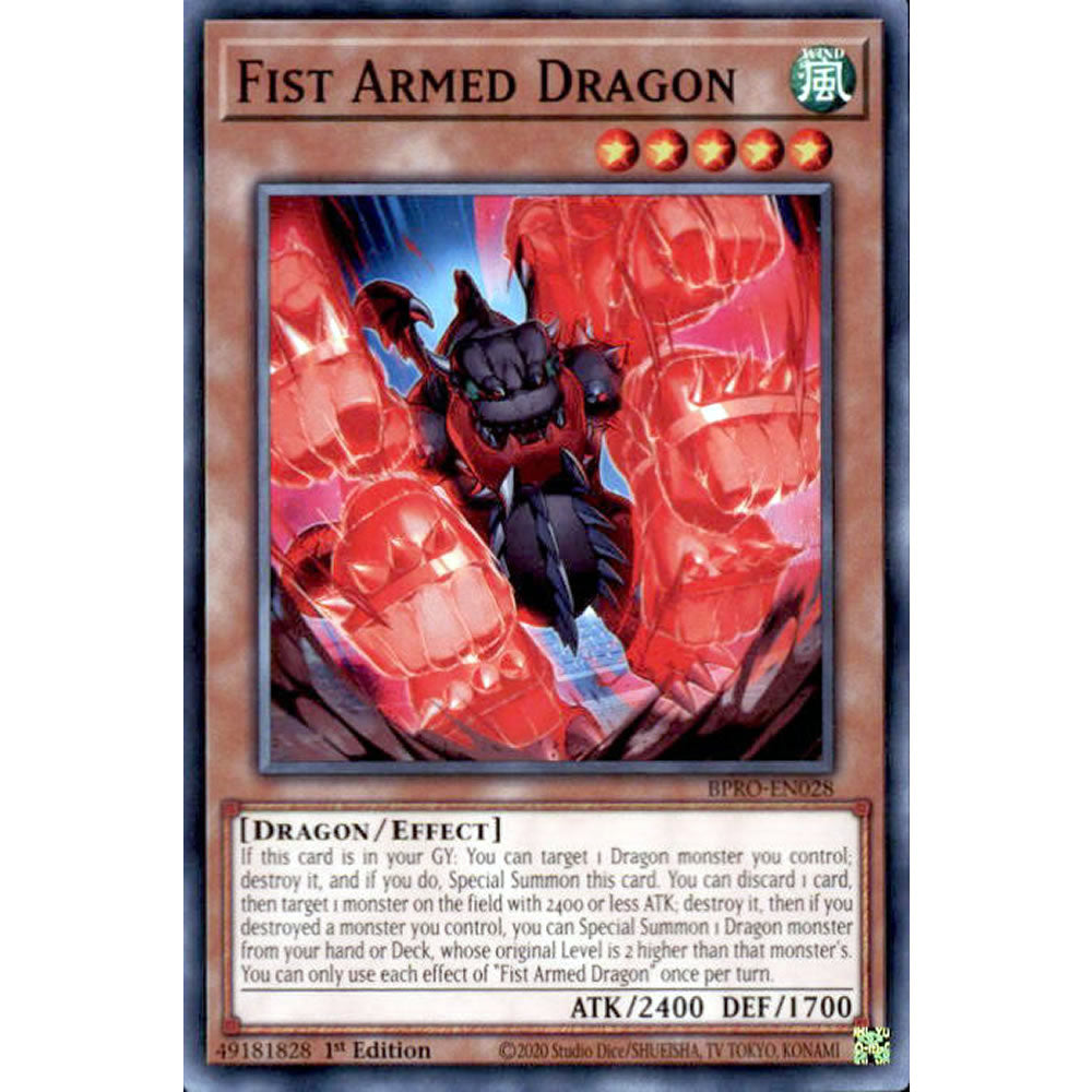 Fist Armed Dragon BPRO-EN028 Yu-Gi-Oh! Card from the Burst Protocol Set