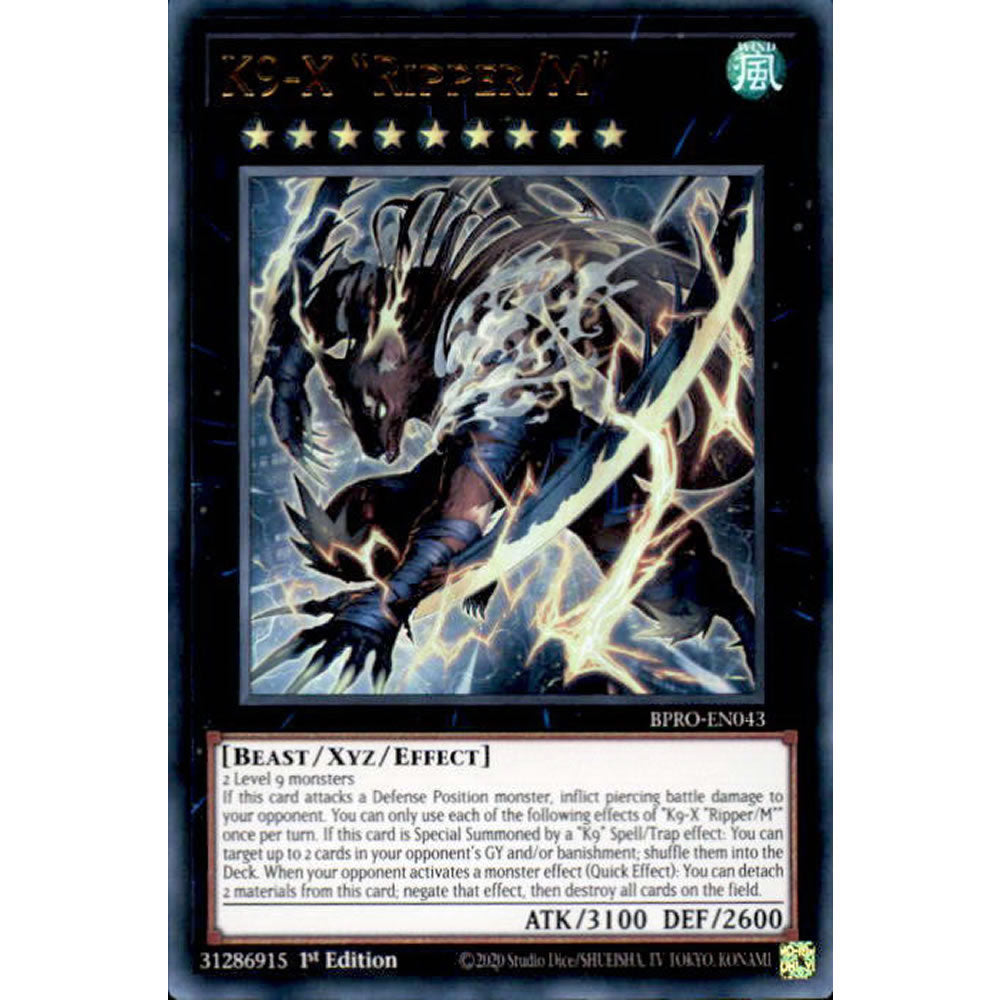 K9-X Ripper/M BPRO-EN043 Yu-Gi-Oh! Card from the Burst Protocol Set