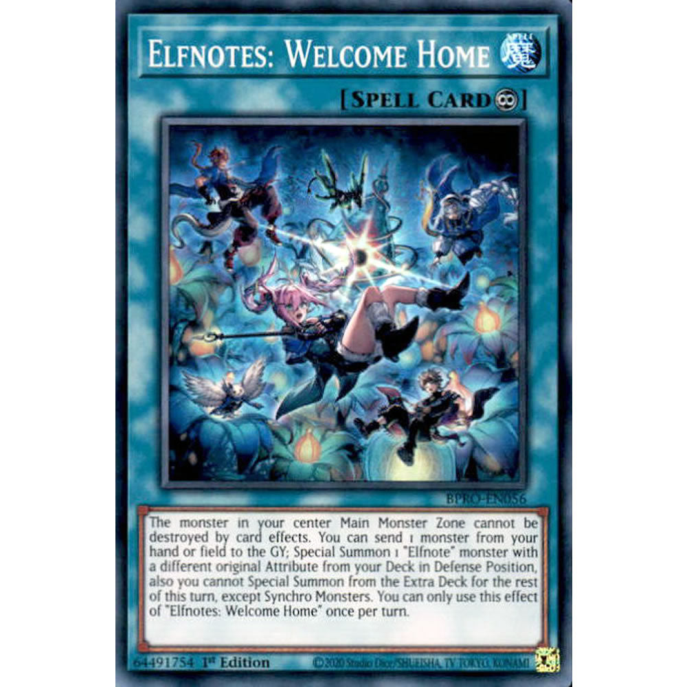 Elfnotes: Welcome Home BPRO-EN056 Yu-Gi-Oh! Card from the Burst Protocol Set