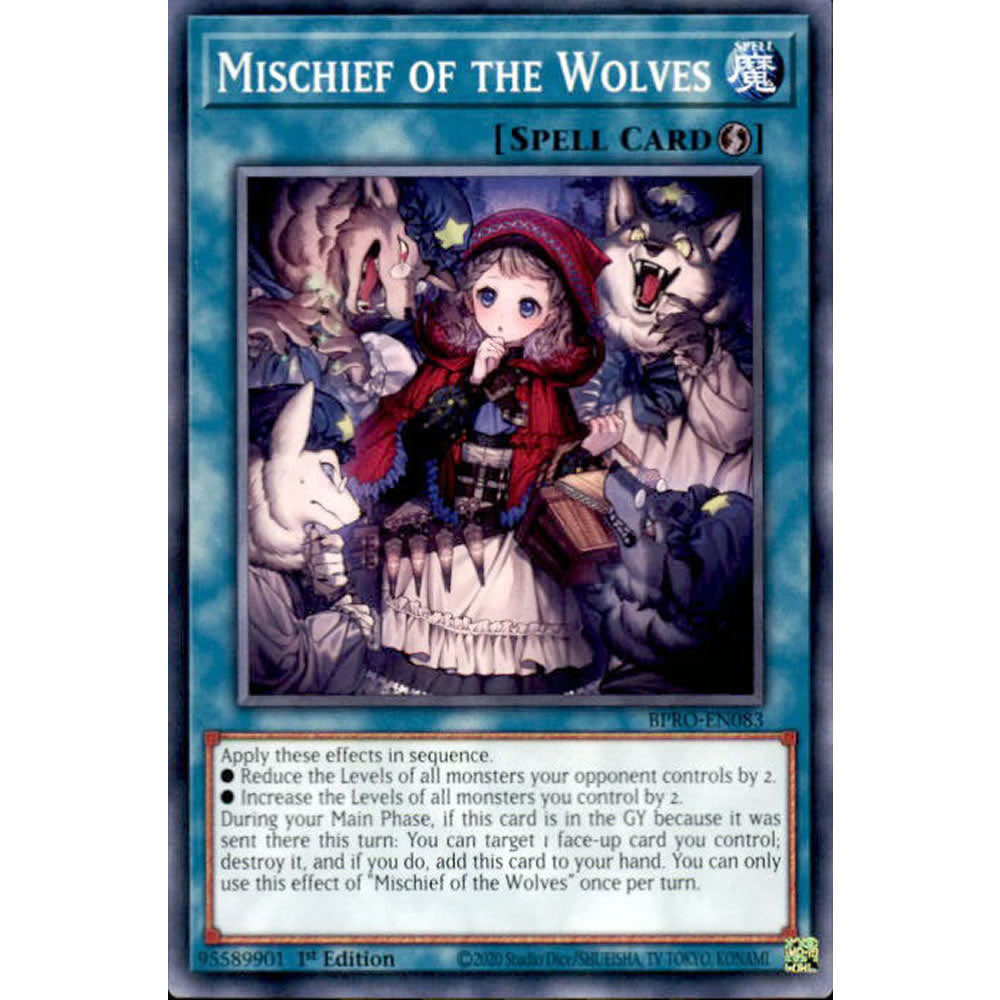 Mischief of the Wolves BPRO-EN083 Yu-Gi-Oh! Card from the Burst Protocol Set