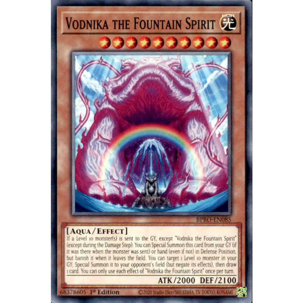 Vodnika the Fountain Spirit BPRO-EN085 Yu-Gi-Oh! Card from the Burst Protocol Set