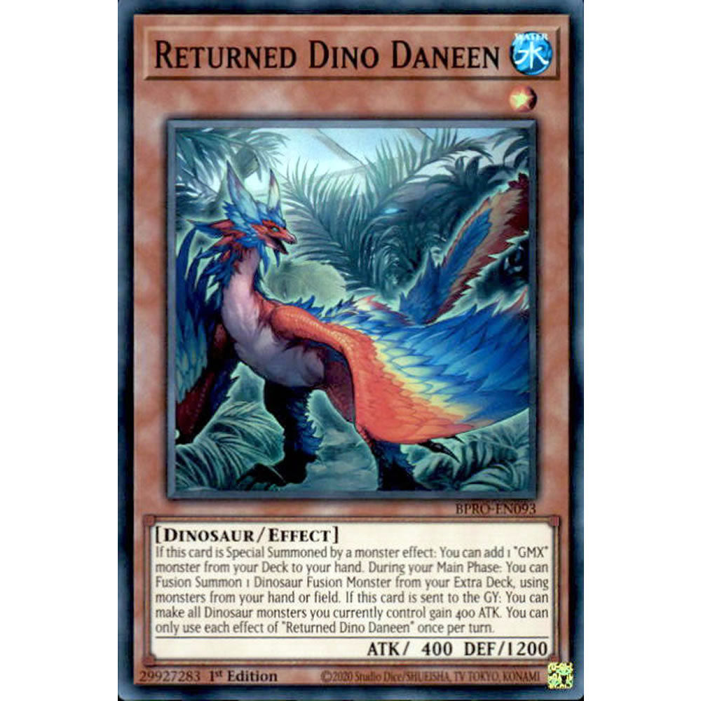 Returned Dino Daneen BPRO-EN093 Yu-Gi-Oh! Card from the Burst Protocol Set