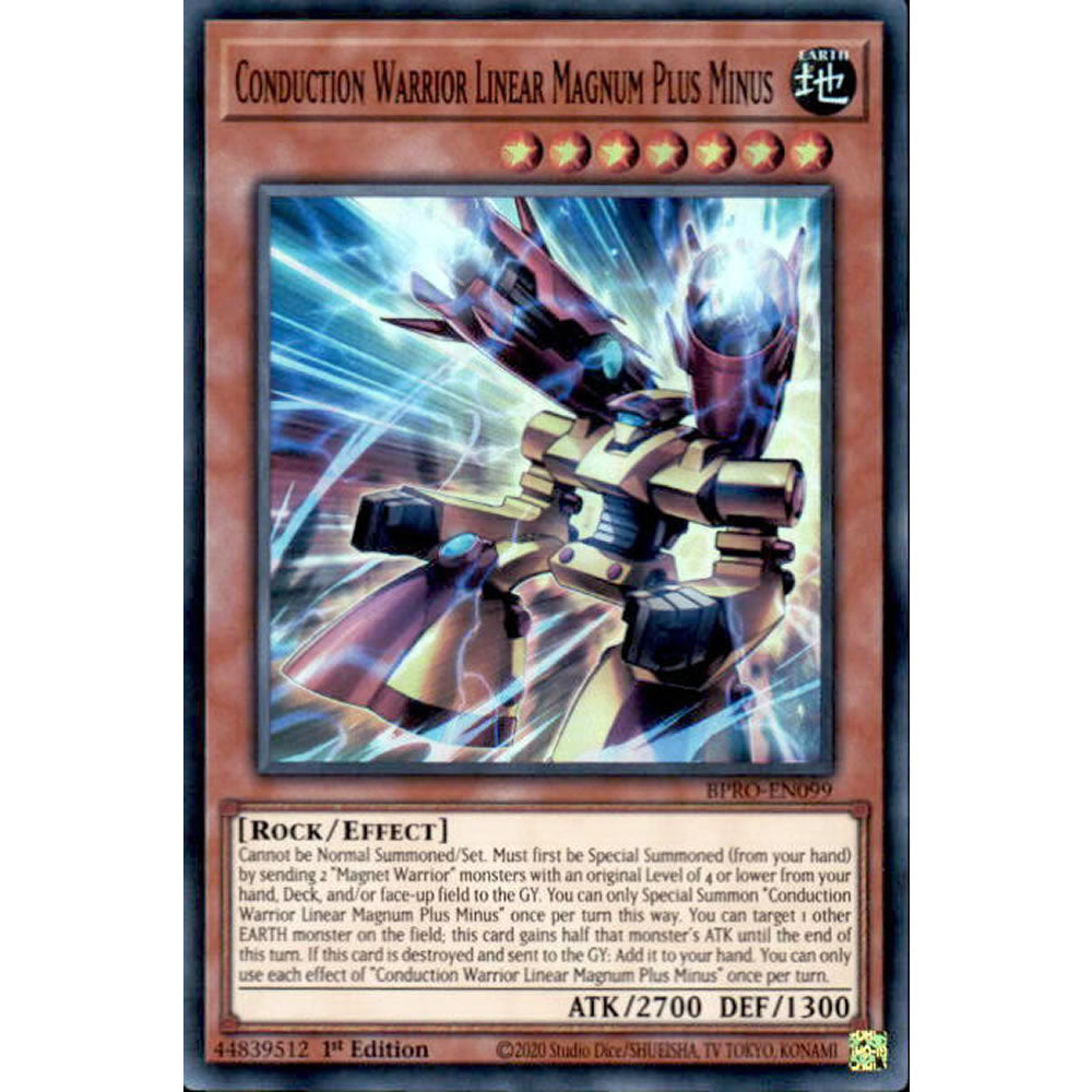 Conduction Warrior Linear Magnum Plus Minus BPRO-EN099 Yu-Gi-Oh! Card from the Burst Protocol Set