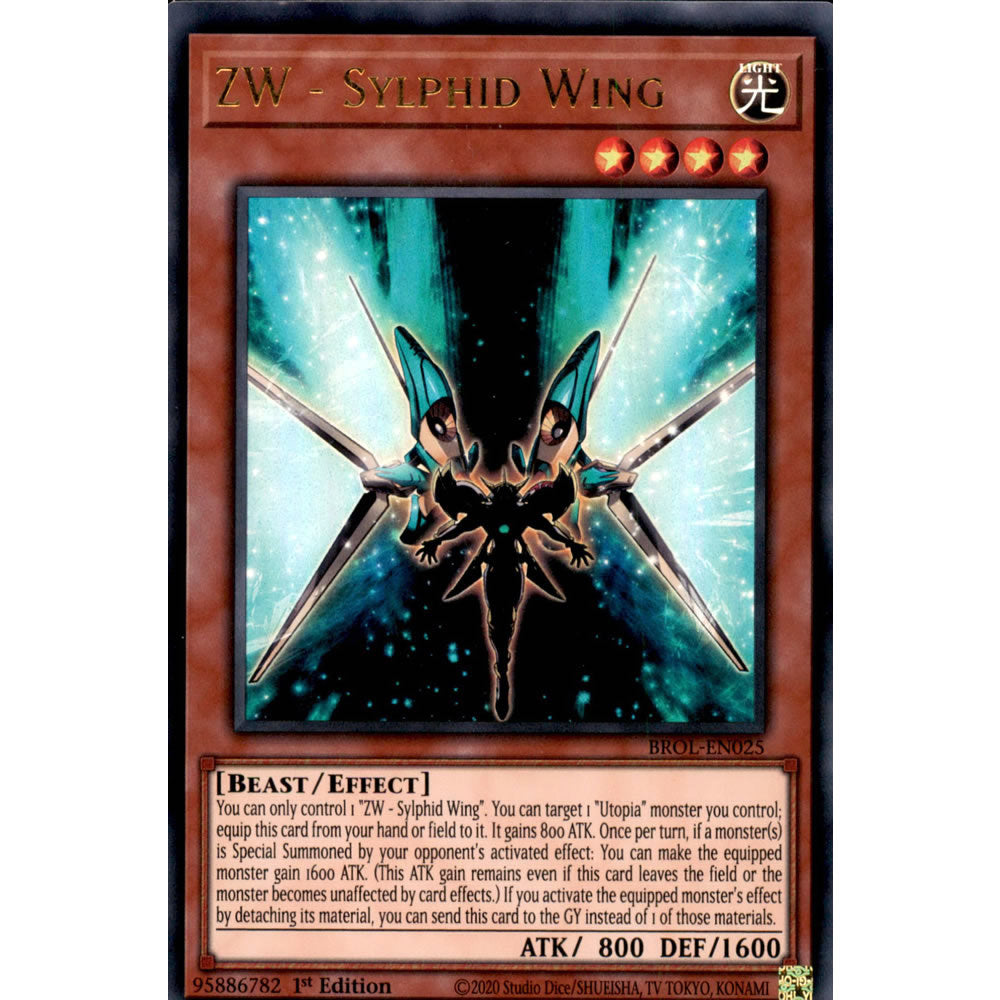 ZW - Sylphid Wing BROL-EN025 Yu-Gi-Oh! Card - Deckboosters ZW - Sylphid Wing BROL-EN025 Yu-Gi-Oh! Card - Deckboosters