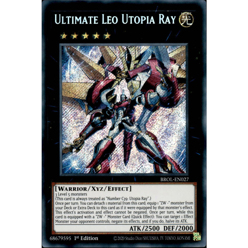 Ultimate Leo Utopia Ray BROL-EN027 Yu-Gi-Oh! Card Ultimate Leo Utopia Ray BROL-EN027 Yu-Gi-Oh! Card