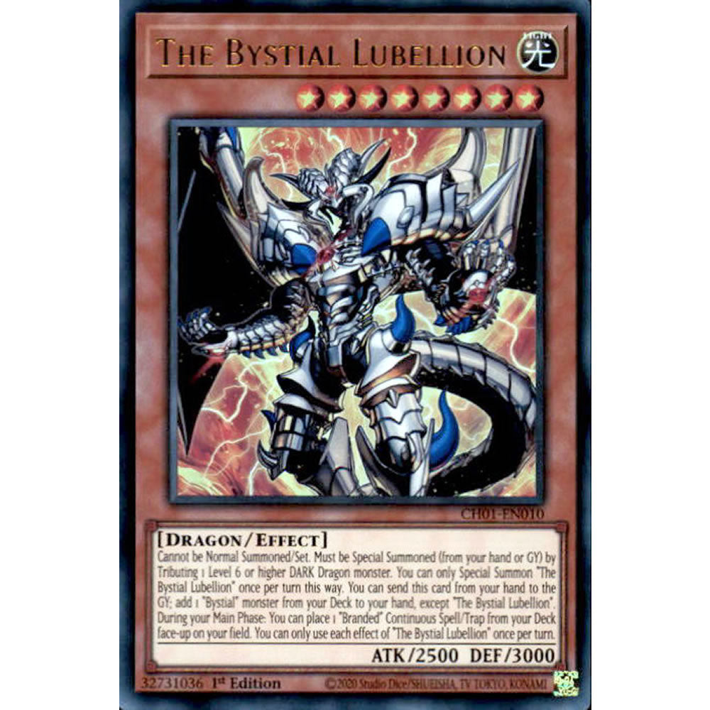 The Bystial Lubellion CH01-EN010 Yu-Gi-Oh! Card from the THE CHRONICLES DECK: The Fallen & The Virtuous Set