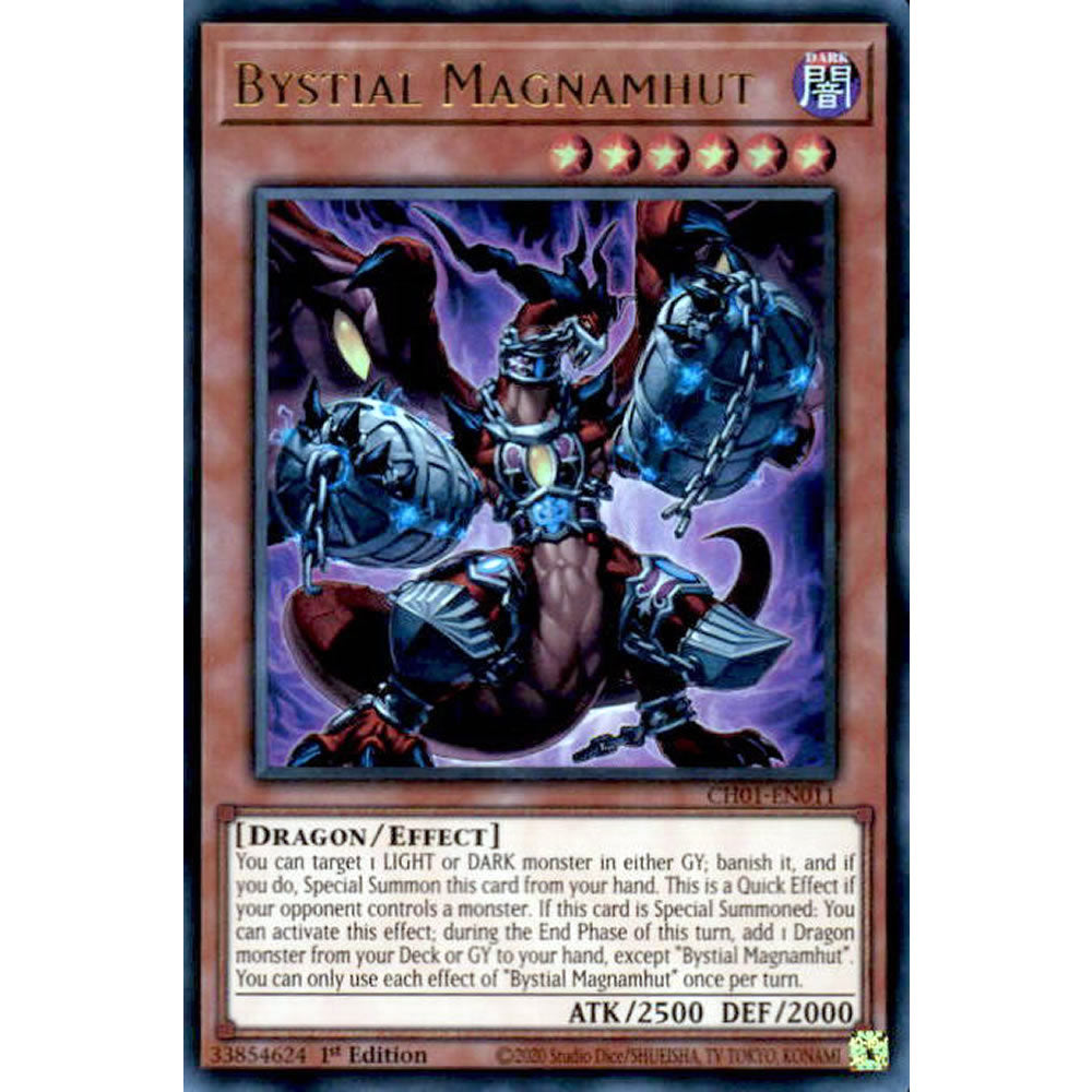 Bystial Magnamhut CH01-EN011 Yu-Gi-Oh! Card from the THE CHRONICLES DECK: The Fallen & The Virtuous Set