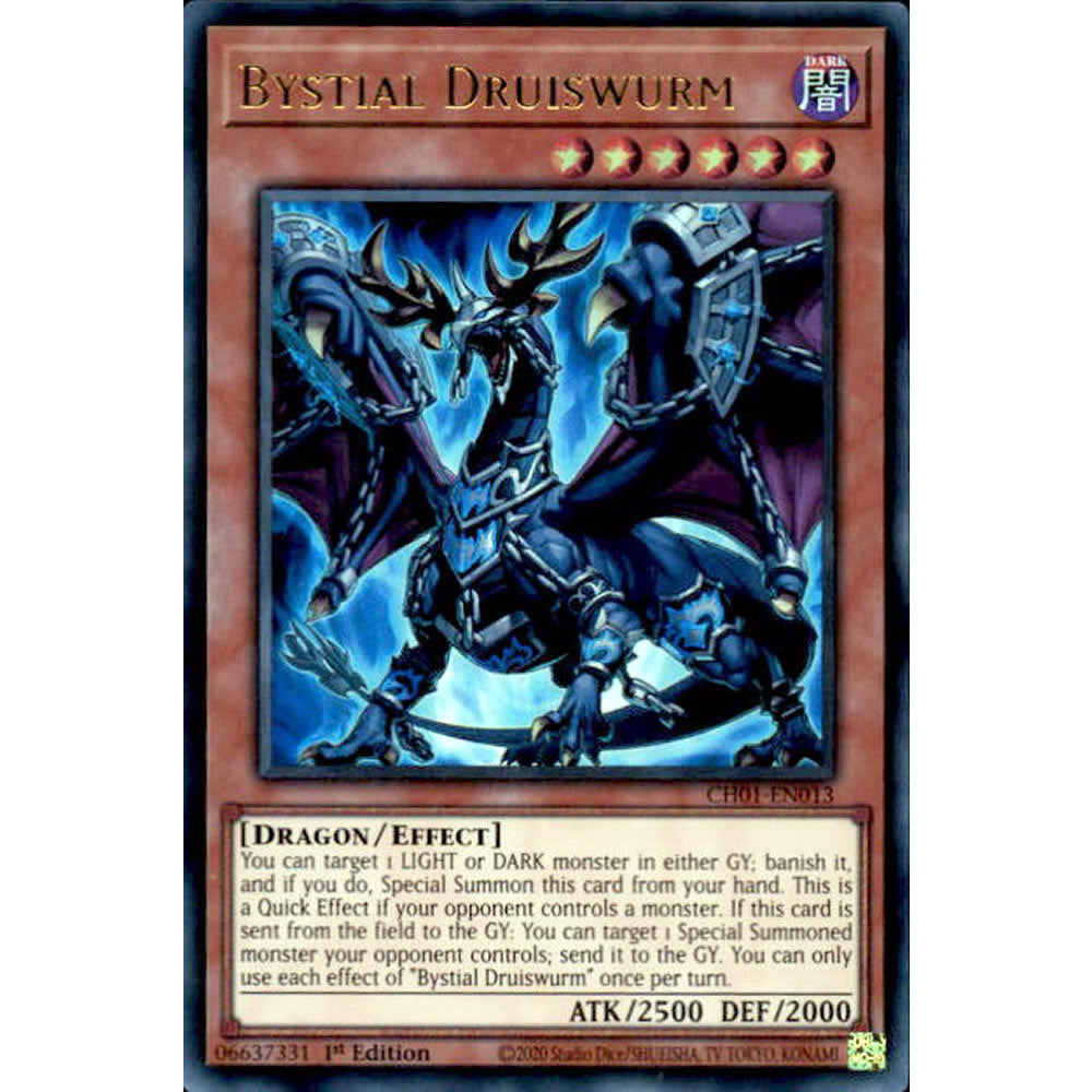 scarecrow deck yugioh Bystial Druiswurm CH01-EN013 Yu-Gi-Oh! Card
