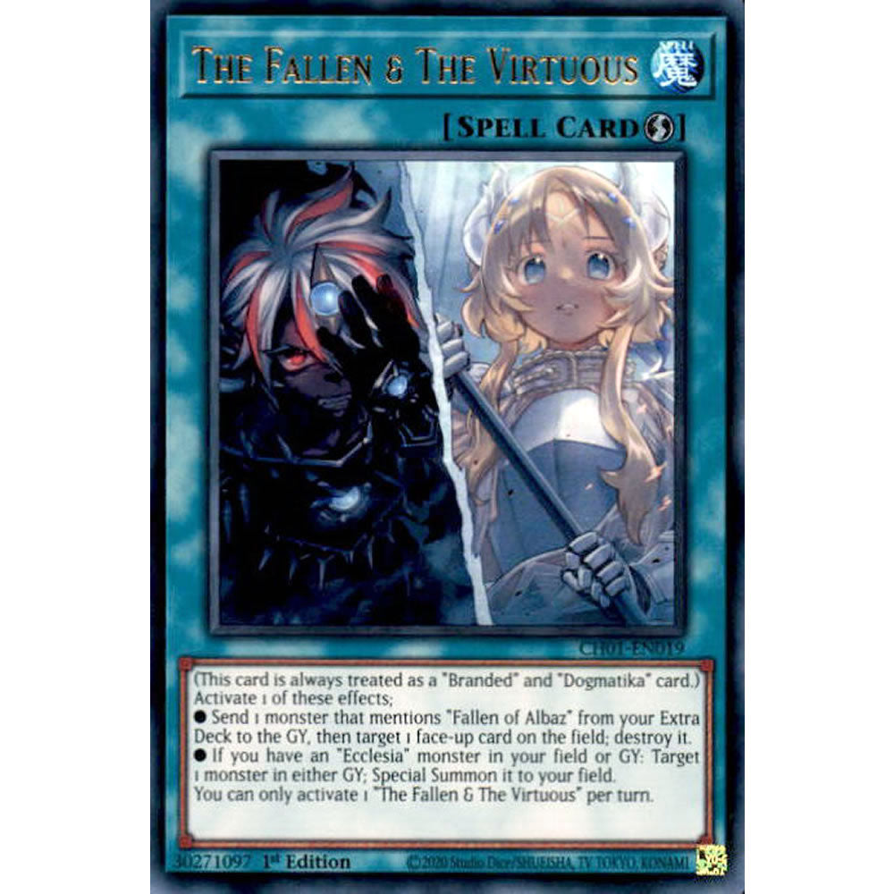 The Fallen & The Virtuous CH01-EN019 Yu-Gi-Oh! Card The Fallen & The Virtuous CH01-EN019 Yu-Gi-Oh! Card