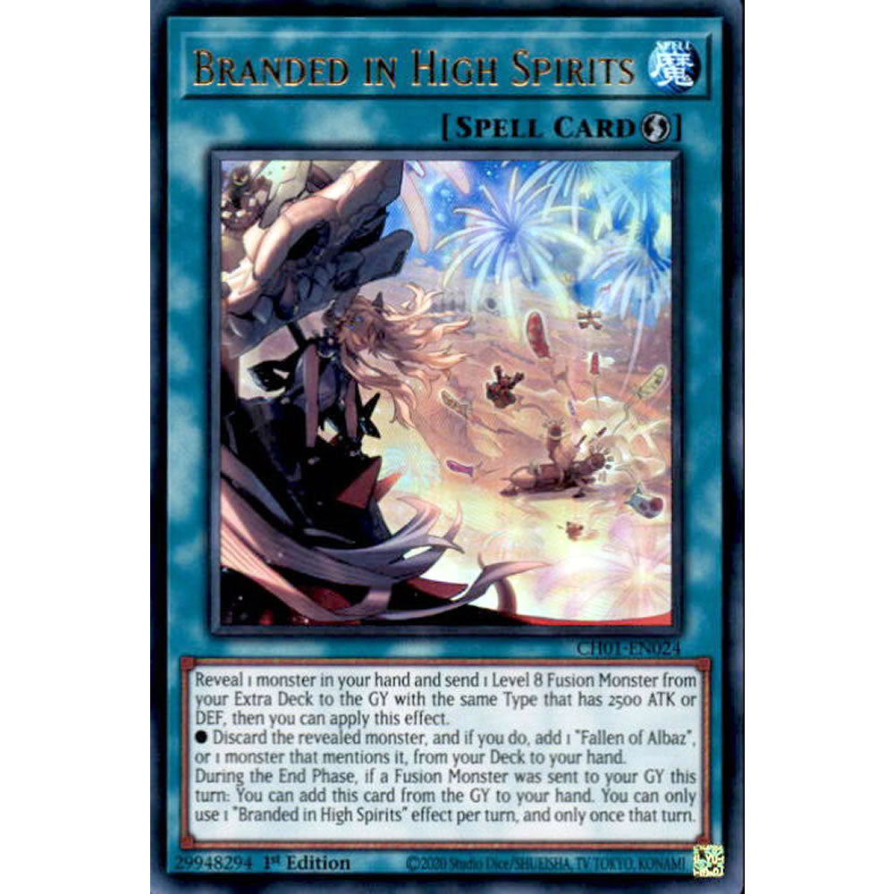 Branded in High Spirits CH01-EN024 Yu-Gi-Oh! Card from the THE CHRONICLES DECK: The Fallen & The Virtuous Set