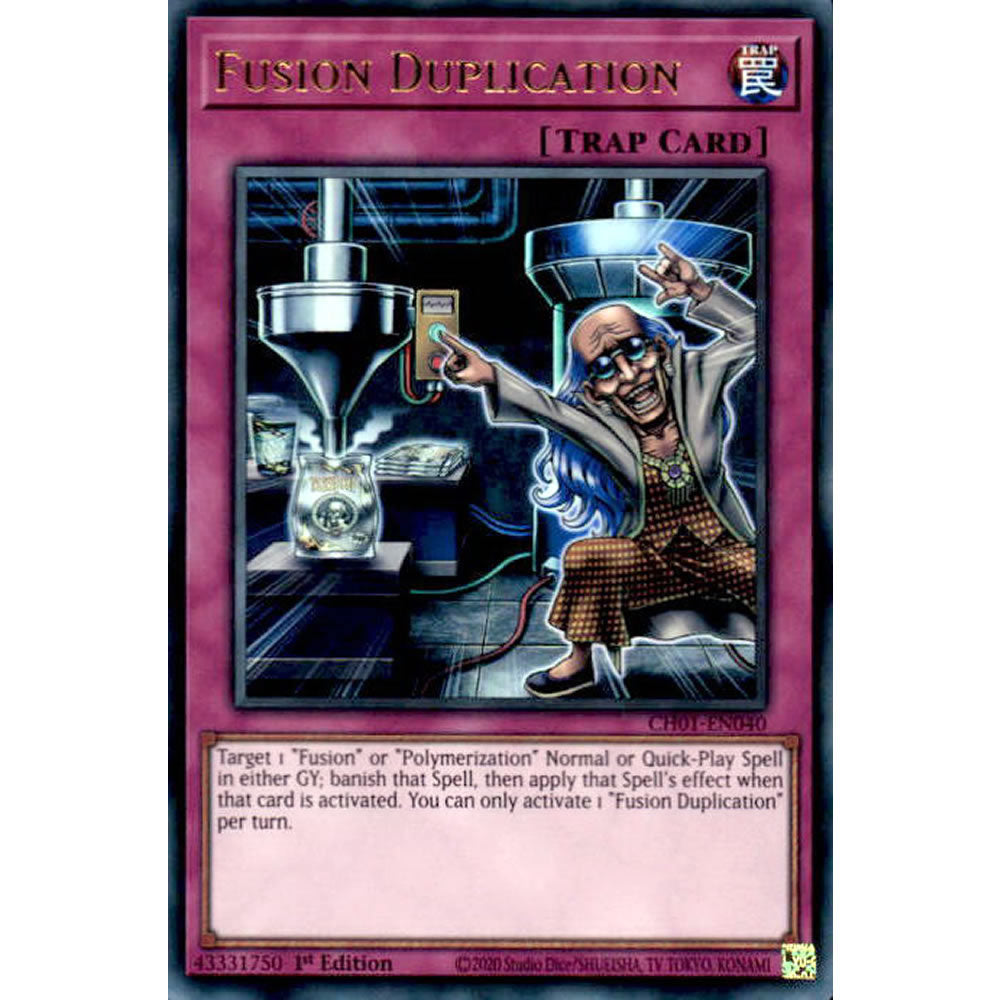 Fusion Duplication CH01-EN040 Yu-Gi-Oh! Card from the THE CHRONICLES DECK: The Fallen & The Virtuous Set