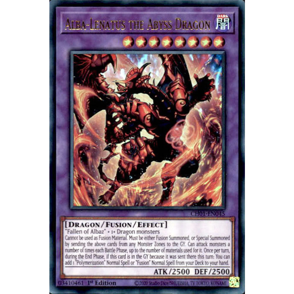 Alba-Lenatus the Abyss Dragon CH01-EN045 Yu-Gi-Oh! Card from the THE CHRONICLES DECK: The Fallen & The Virtuous Set