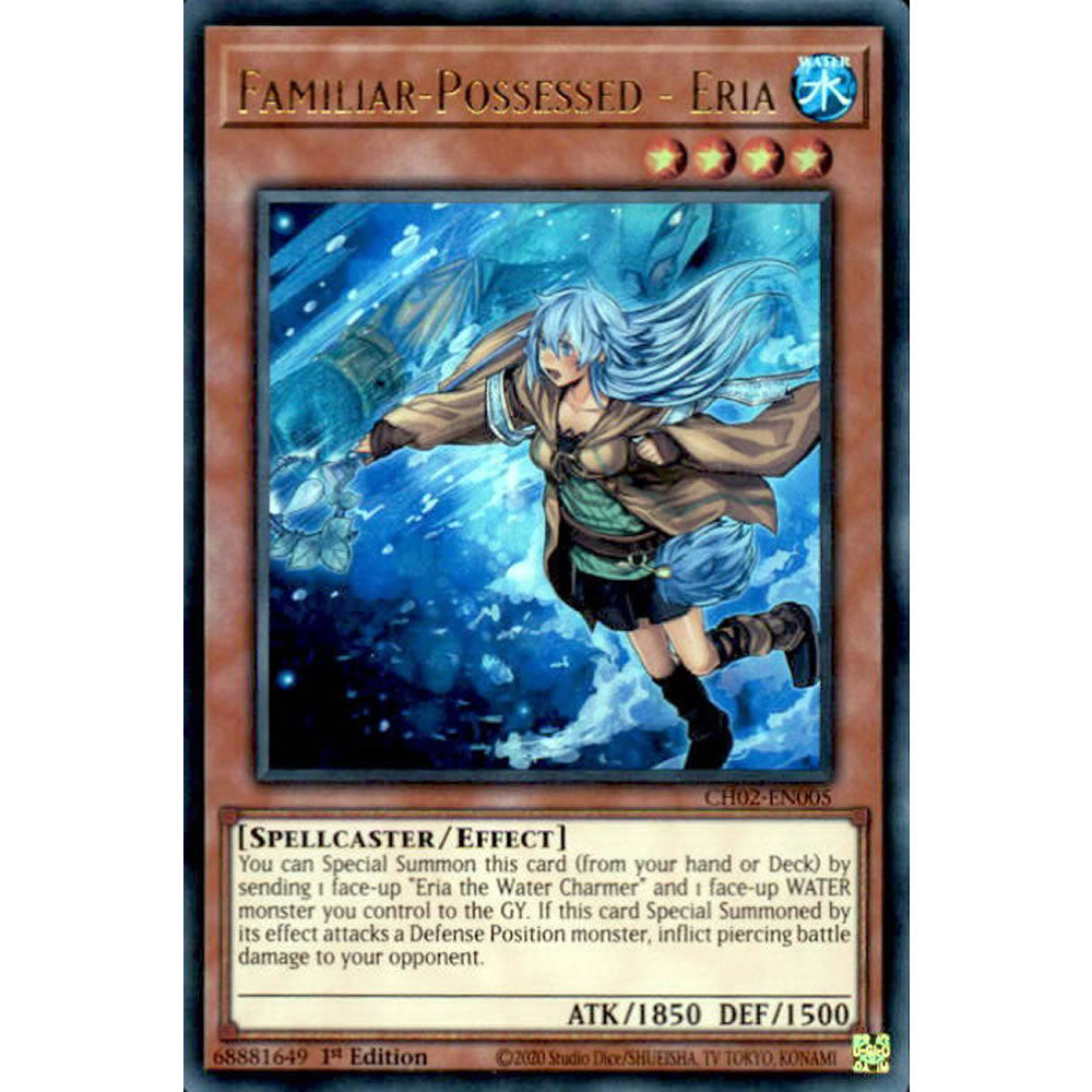 Familiar-Possessed - Eria (alternate artwork) CH02-EN005 Yu-Gi-Oh! Card from the THE CHRONICLES DECK: Spirit Charmers Set
