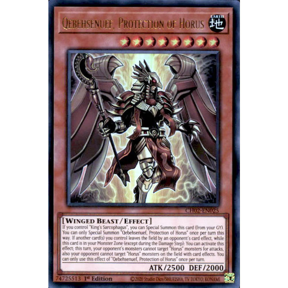 Qebehsenuef, Protection of Horus CH02-EN025 Yu-Gi-Oh! Card from the THE CHRONICLES DECK: Spirit Charmers Set