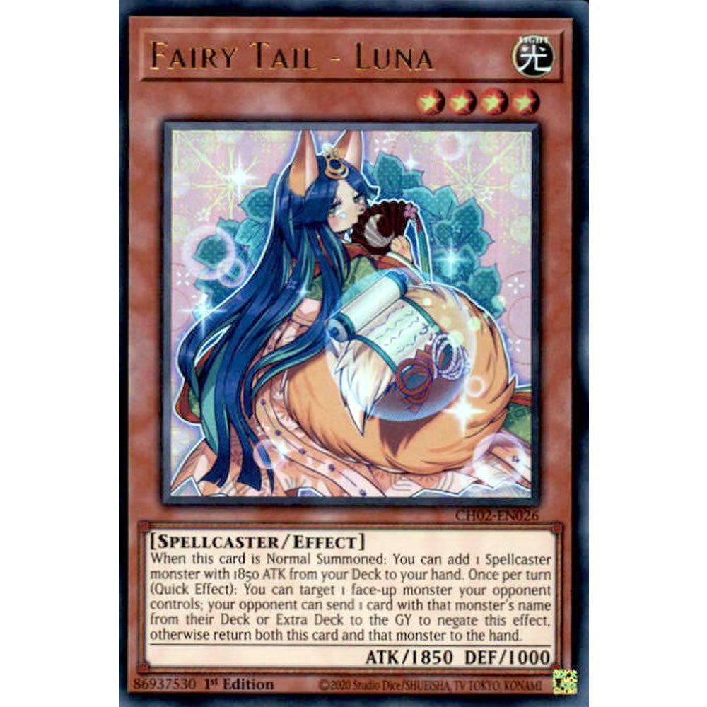 Fairy Tail - Luna CH02-EN026 Yu-Gi-Oh! Card from the THE CHRONICLES DECK: Spirit Charmers Set
